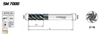 Фреза концевая цилиндрическая SCHWARZ SW7000 Z=6
