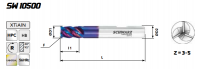 Фреза концевая цилиндрическая SCHWARZ SW10500 Z=4-6