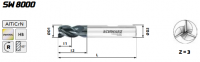 Фреза концевая цилиндрическая SCHWARZ SW8000 Z=3